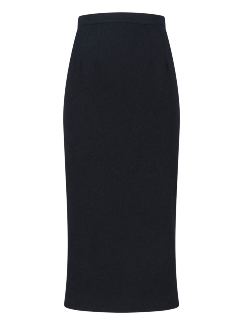 Dolce & Gabbana Classic Black Skirt With Silhouette