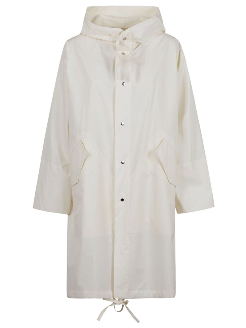 Jil Sander White Cotton Parka