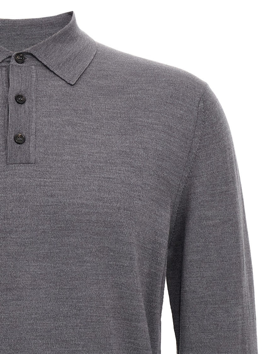 Zanone Virgin Wool Polo Shirt