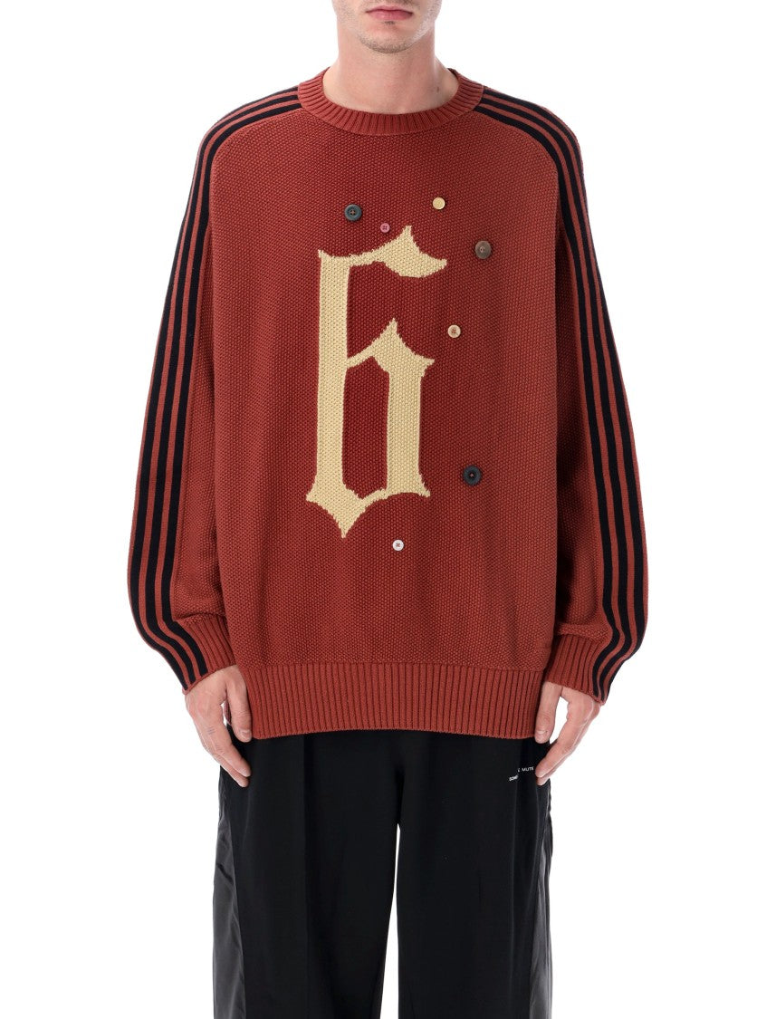 Adidas Textured Knit Oversized Sweatshirt