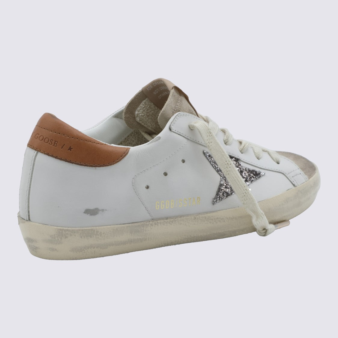 Golden Goose Low-Top Sneakers With Distressed Sole And Glittering Accents
