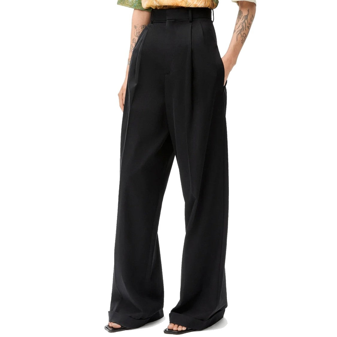 Loewe Cotton And Silk Pants