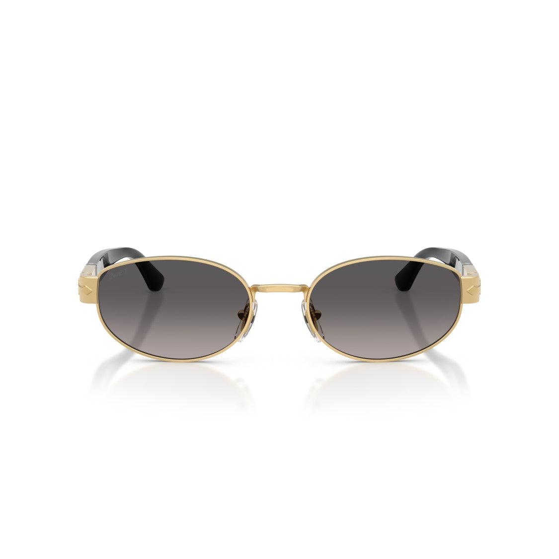 Persol Oval-Shaped Metal Frame Sunglasses With Gradient Lenses