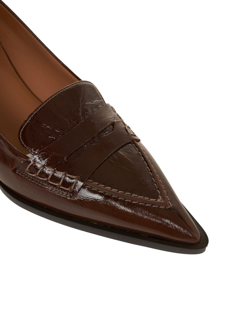 Billi Bi Brown Suede Pumps With Pointed Toe