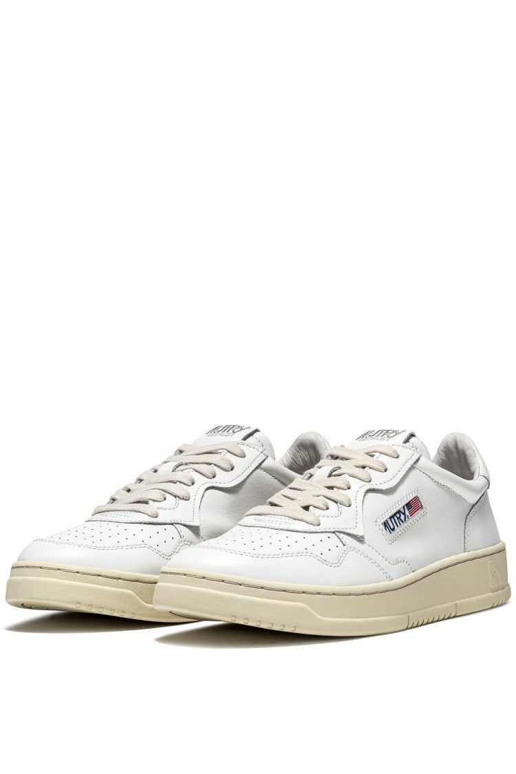Autry Medalist Women Leather Sneakers White Heel Tab