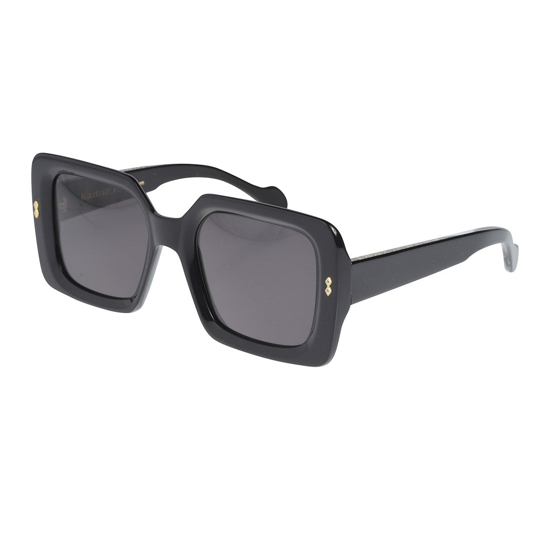 Kador Kate Glamour Oversized Square Frame Black Sunglasses