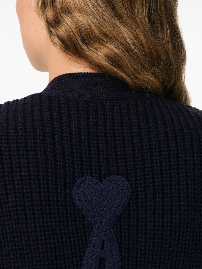 Ami Ribbed Knit Cardigan