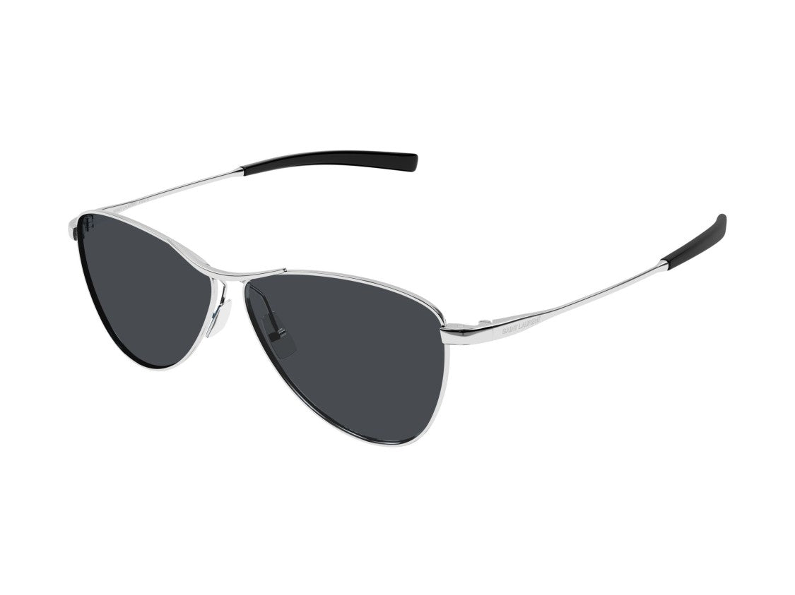 Saint Laurent Silver Sl 831 Vesper Metal Aviator Sunglasses