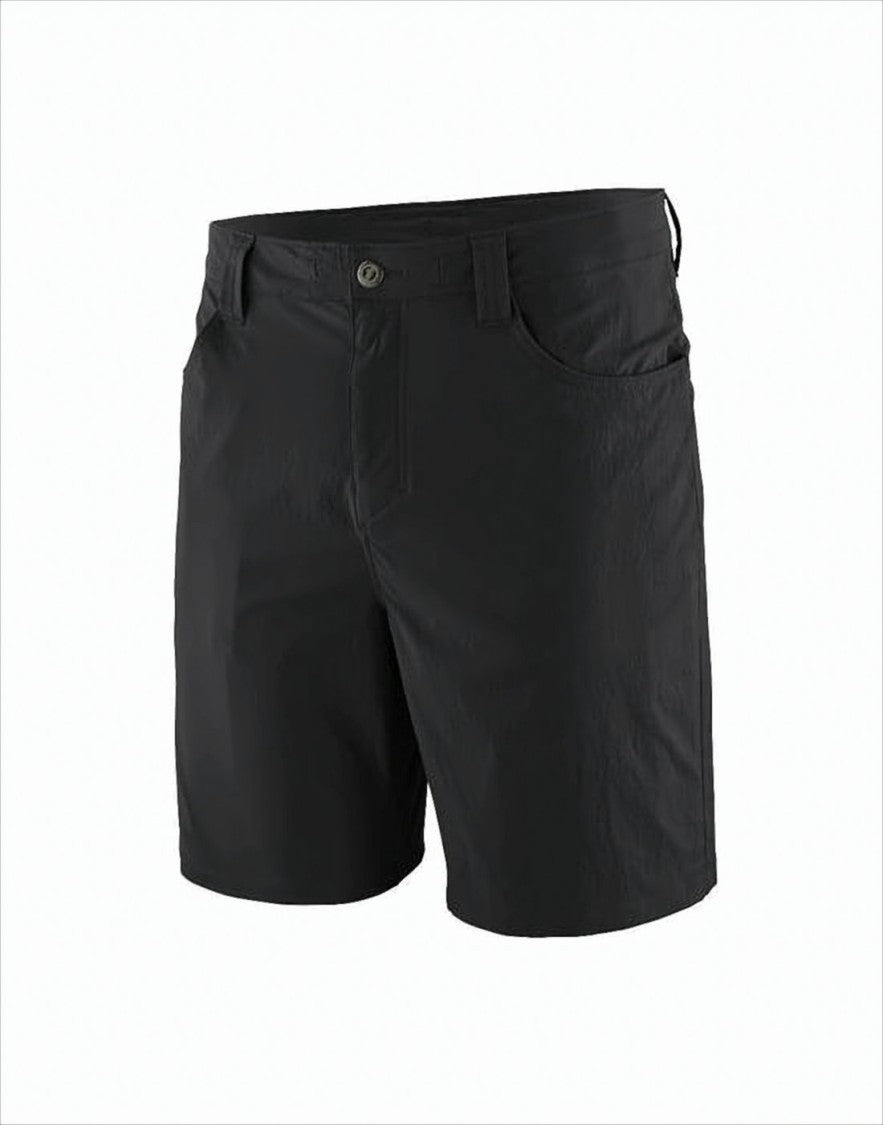 Patagonia Minimalist Black Tailored Shorts With Functional Pockets