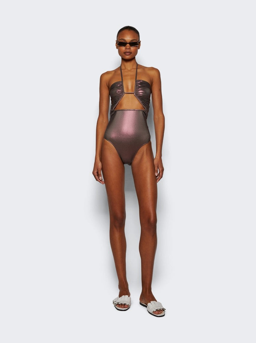 Rick Owens Prong Bather Swimwear Metallic Mahogany
