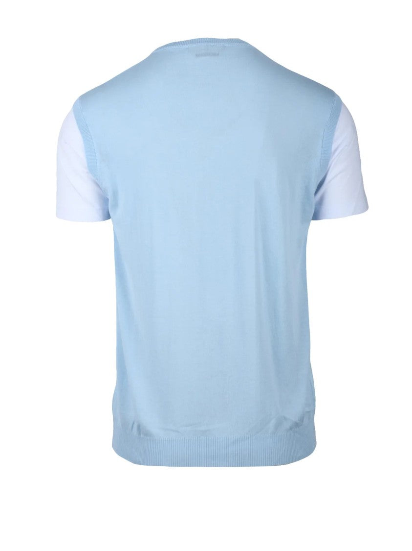 Daniele Fiesoli Light Blue Layered T-Shirt