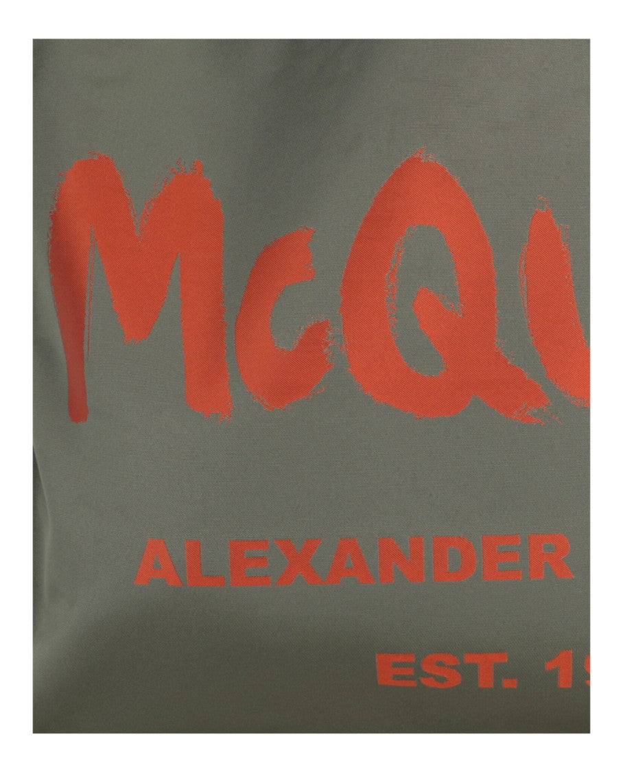 Alexander Mcqueen Graffiti Logo Tote