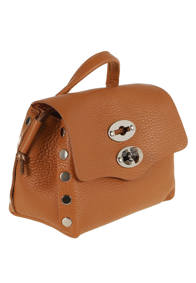 Zanellato Postina Daily Night Sbaby Laminated Leather Shoulder Bag