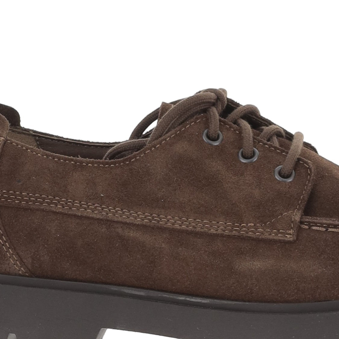 Birkenstock Highwood Moc Lace Low Shoes In Suede With Anatomical Footbed