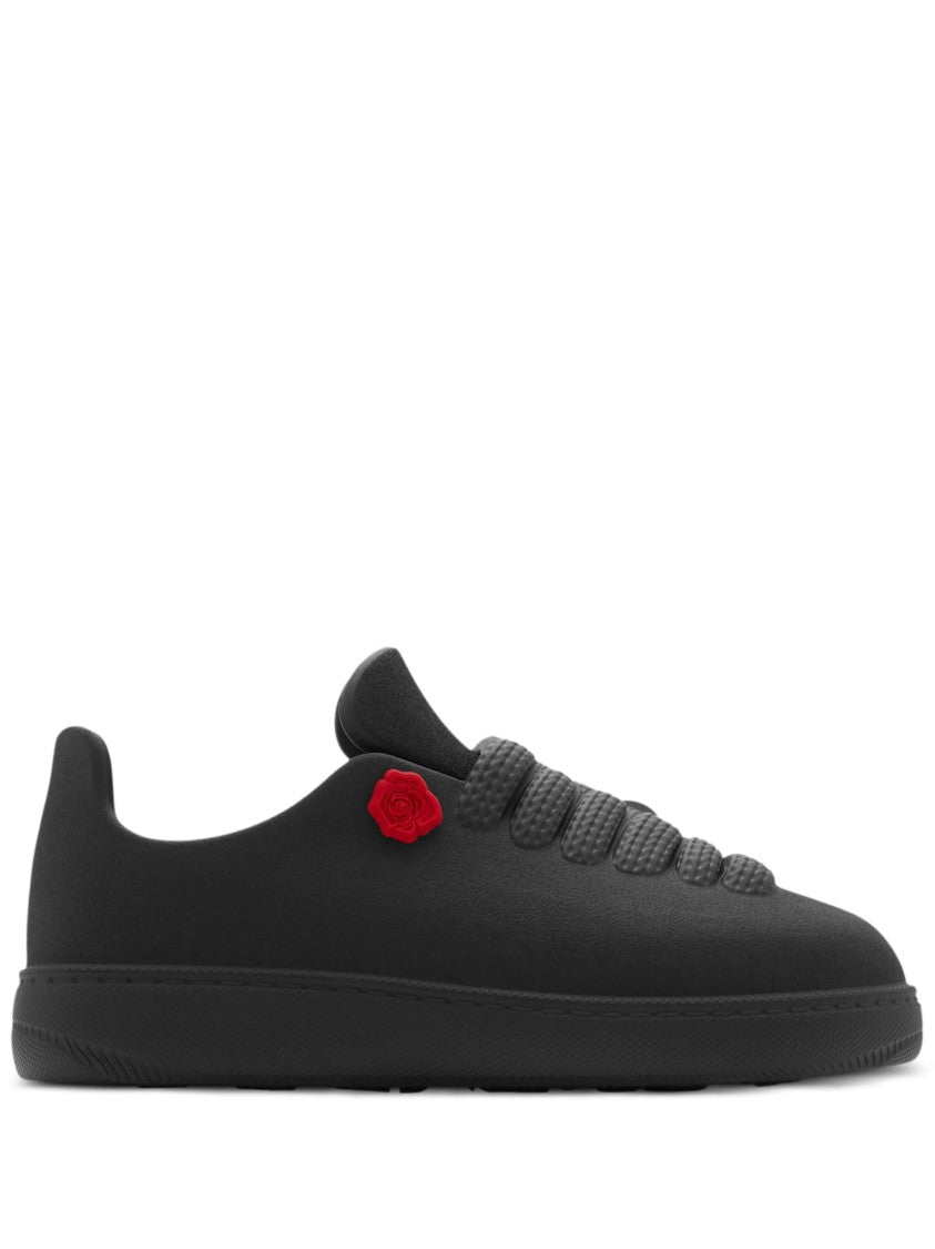 Burberry Black Sneakers With Decorative Side Element