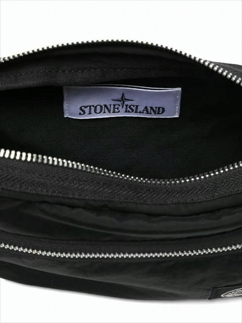 Stone Island Rectangular Polyamide Crossbody Bag With Minimalist Design