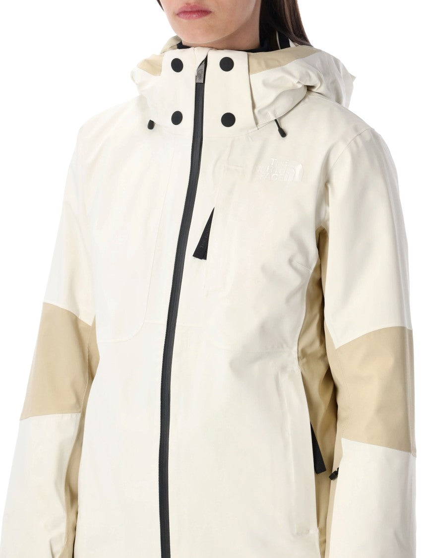 The North Face Lenado Ski Jacket Beige And White