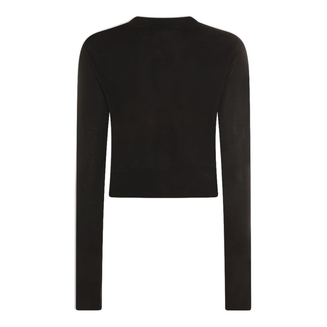 Vivienne Westwood Cropped Black Cardigan With Round Neckline