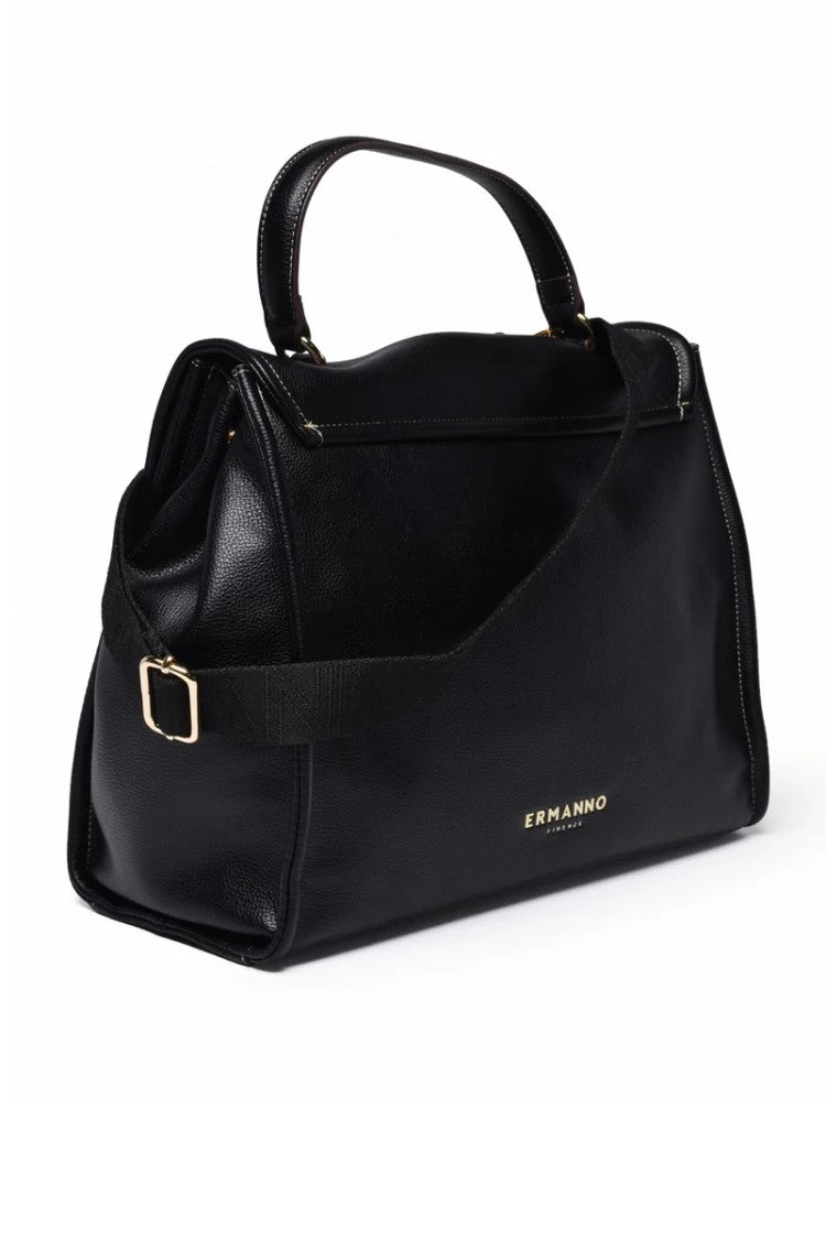 Ermanno Firenze Flap Treasure Handbag - Black