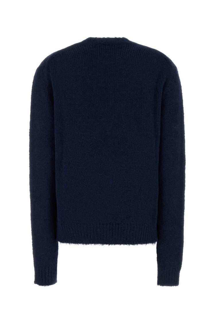 Jil Sander Navy Blue Alpaca Blend Oversize Sweater