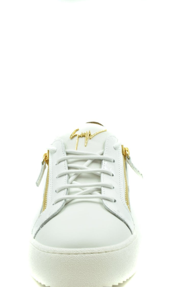 Giuseppe Zanotti White Leather Sneakers