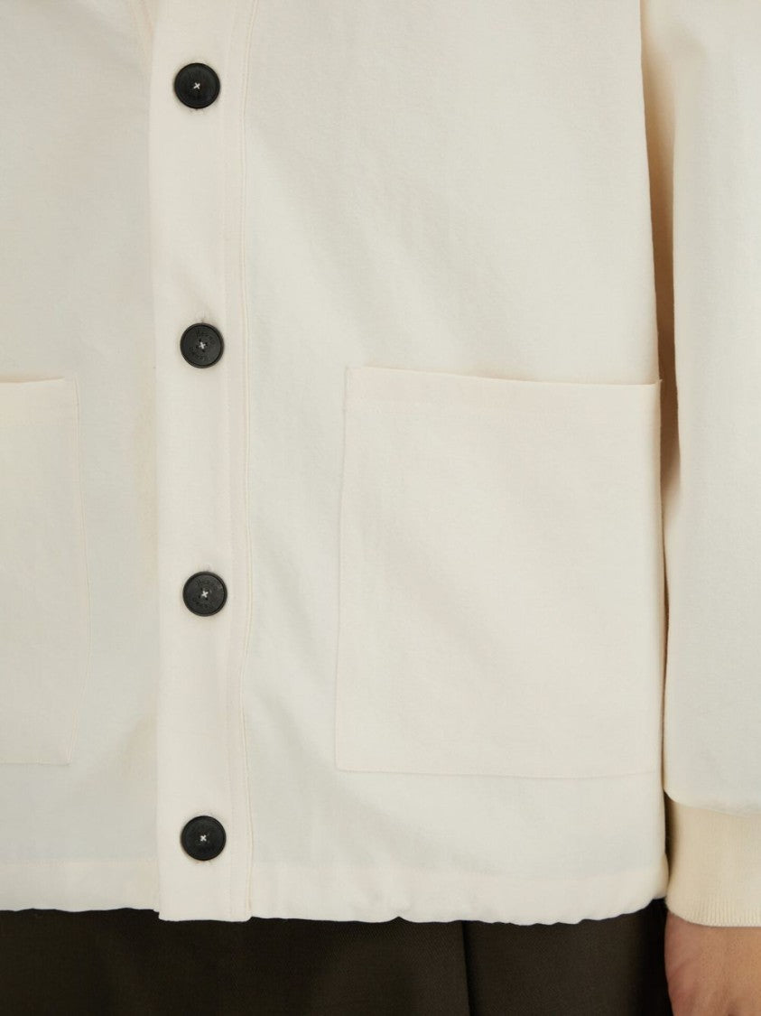 Herno Off-White Minimalist Cardigan Vest Jacket