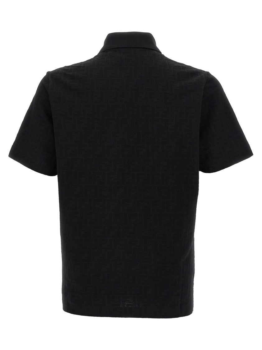 Fendi Ff Jacquard Polo Shirt