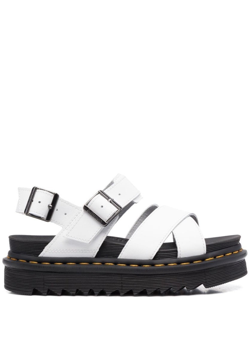 Dr. Martens Matte Black Flats With Rounded Toe