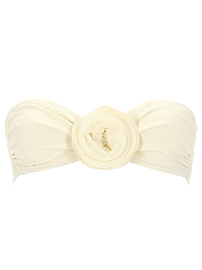 La Reveche Derya Strapless Bandeau Rosette Bikini Top
