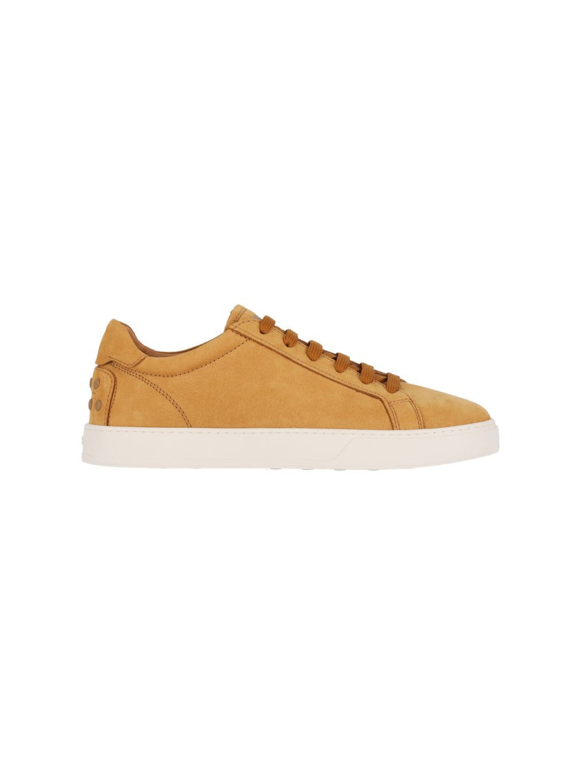 Tod's Nubuck Leather Sneakers With Round Toe