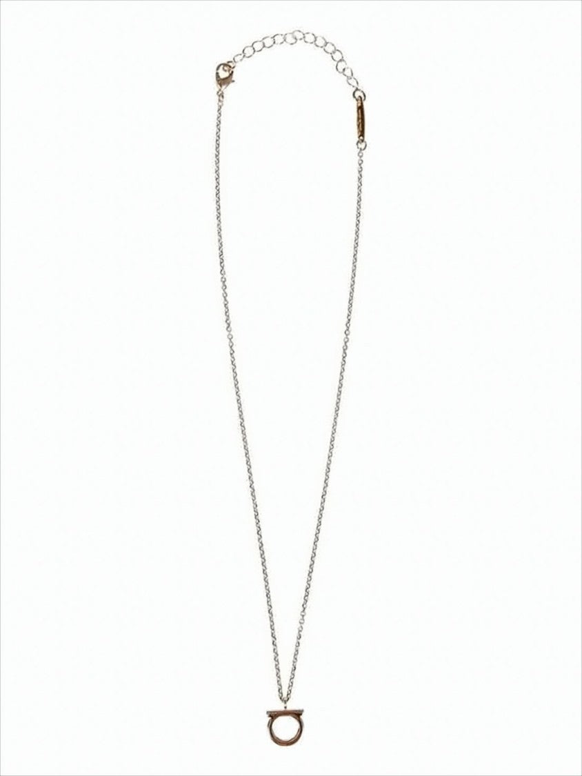 Salvatore Ferragamo Delicate Gold Brass Necklace