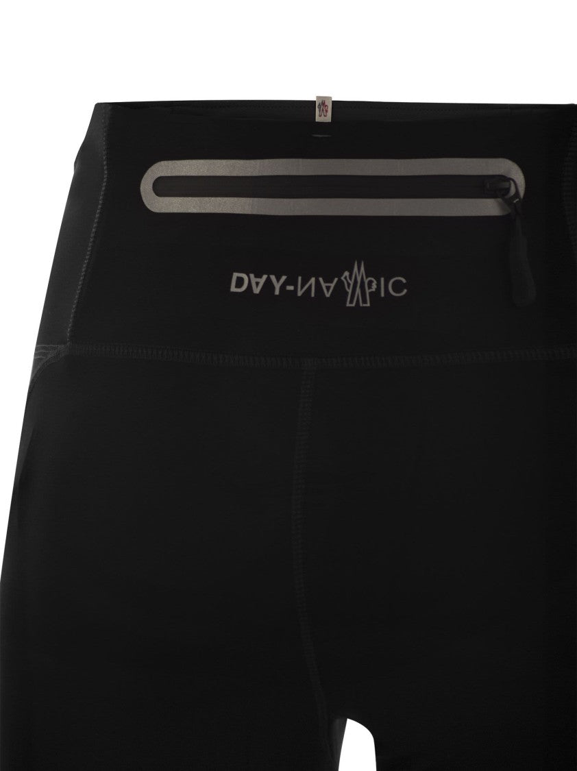 Moncler Grenoble Technical Jersey Leggings With Zipped Media Pocket