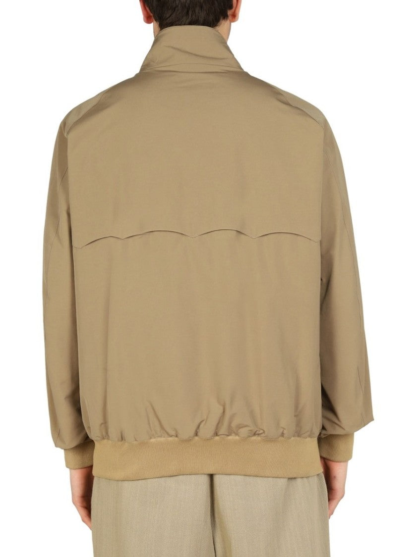 Baracuta Classic High Collar Bomber Jacket With Flap Pockets