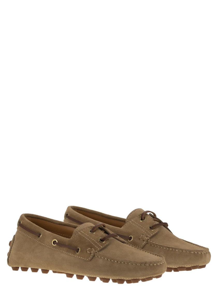 Tod's Rubber Bubble Suede Boat