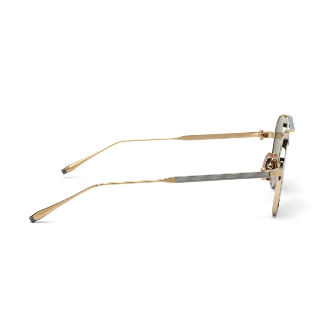 Akoni Helios Aviator-Style Sunglasses With Gradient Metal Frame