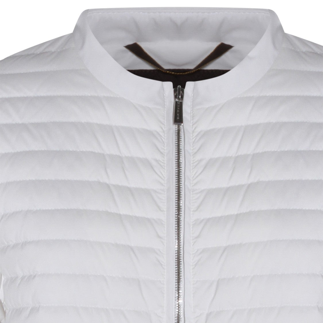 Moorer Grey And White Down Jacket