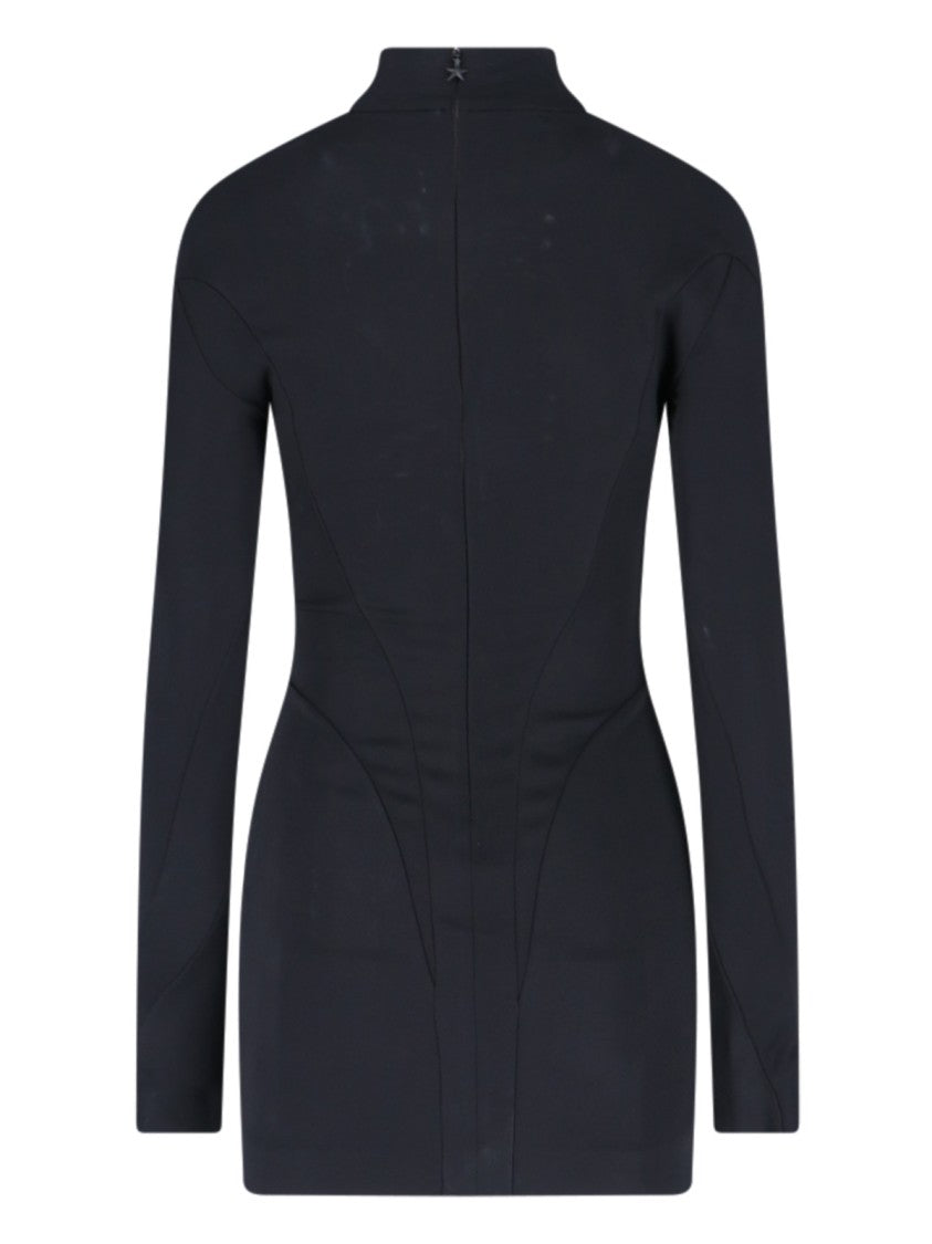 Mugler "Mini Cut-Out" Dress – Black