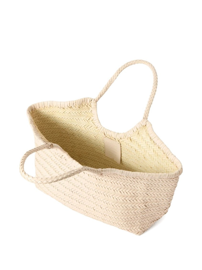 Dragon Diffusion Beige Woven Calf Leather Shopper Bag