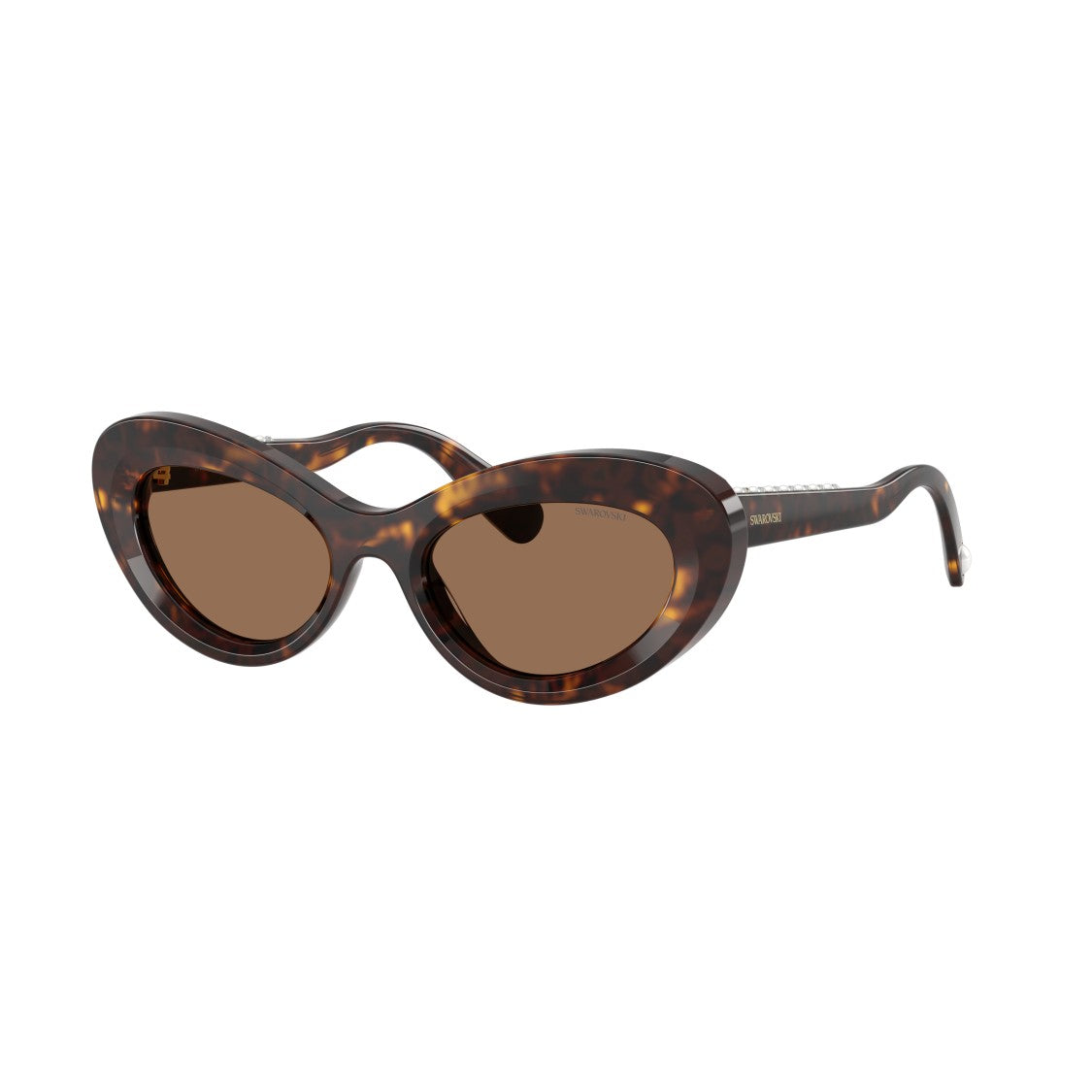 Swarovski 0Sk6061u Cat-Eye Sunglasses With Tortoiseshell Acetate Frame