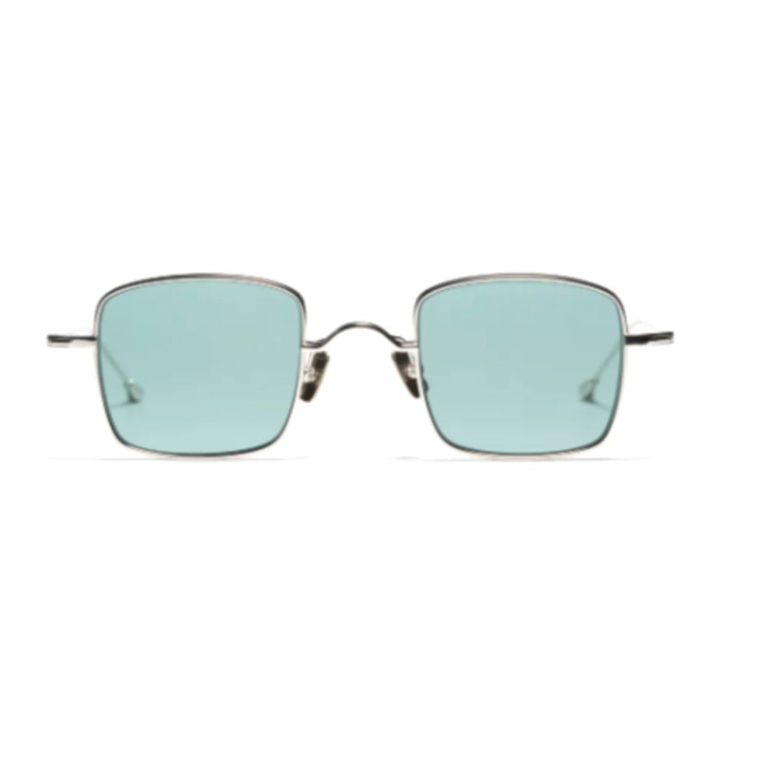 Peter And May Petit Animal Square Titanium Sunglasses With Blue-Green Lenses