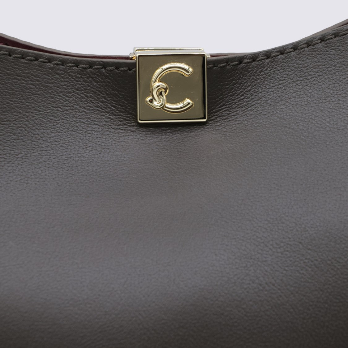 Coccinelle Structured Handbag With Textured Side Panels