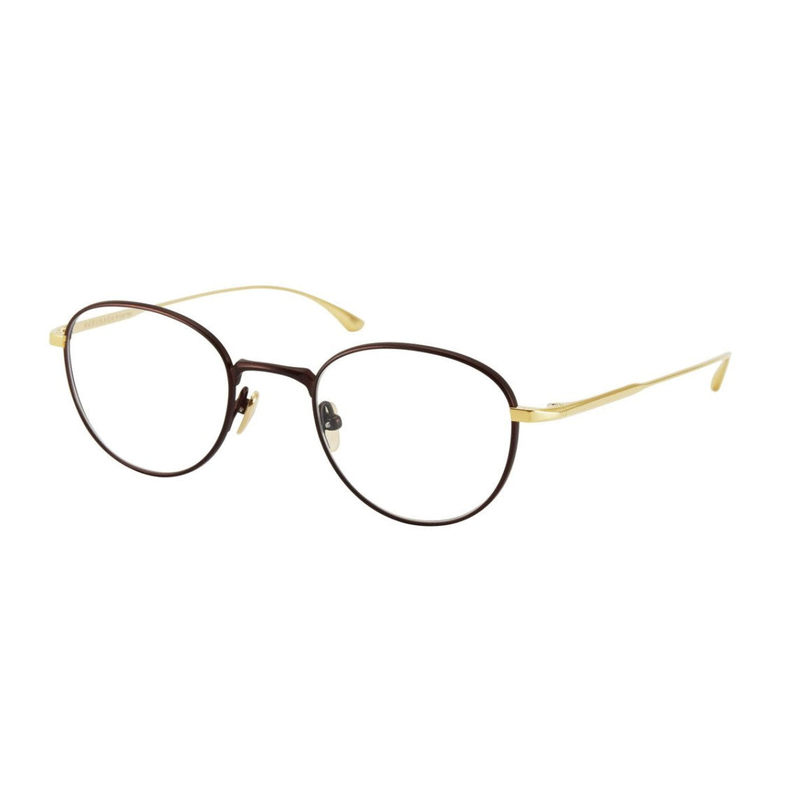 Masunaga Bronze Radio City Titanium Round Glasses