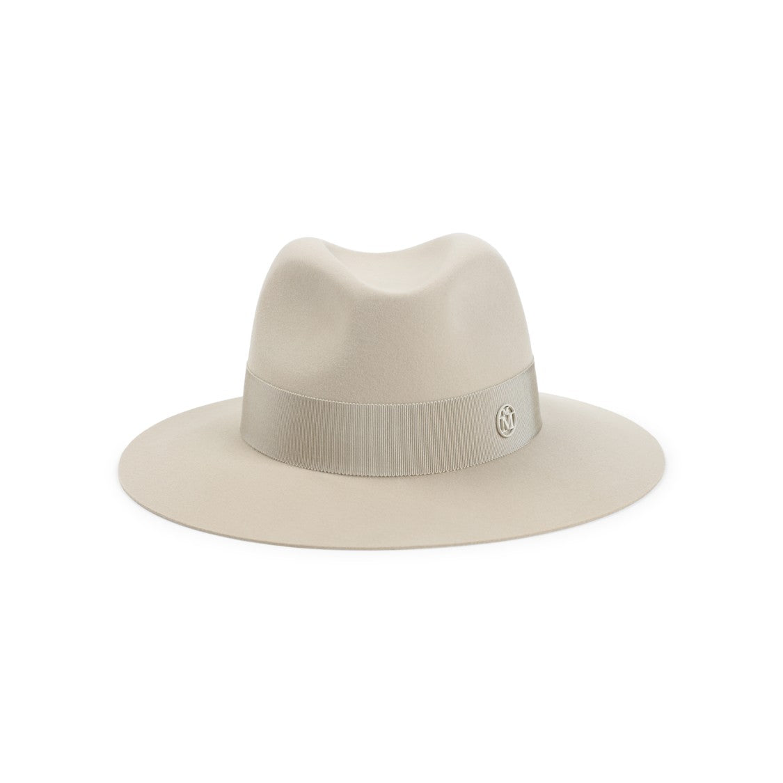 Maison Michel Henrietta Beige Wool Hat