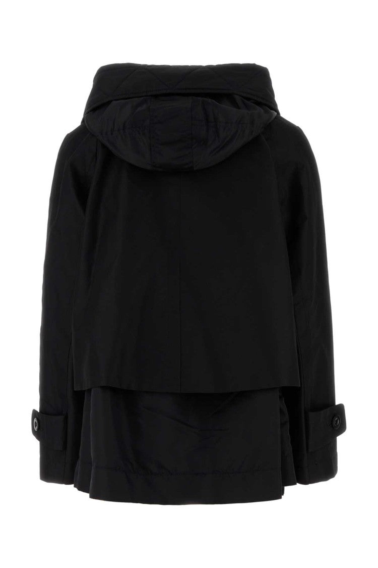 Sacai Black Cotton Blend Jacket