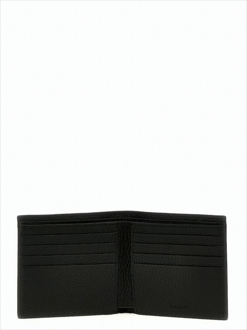 Bally Textured Calf Leather Bifold Wallet