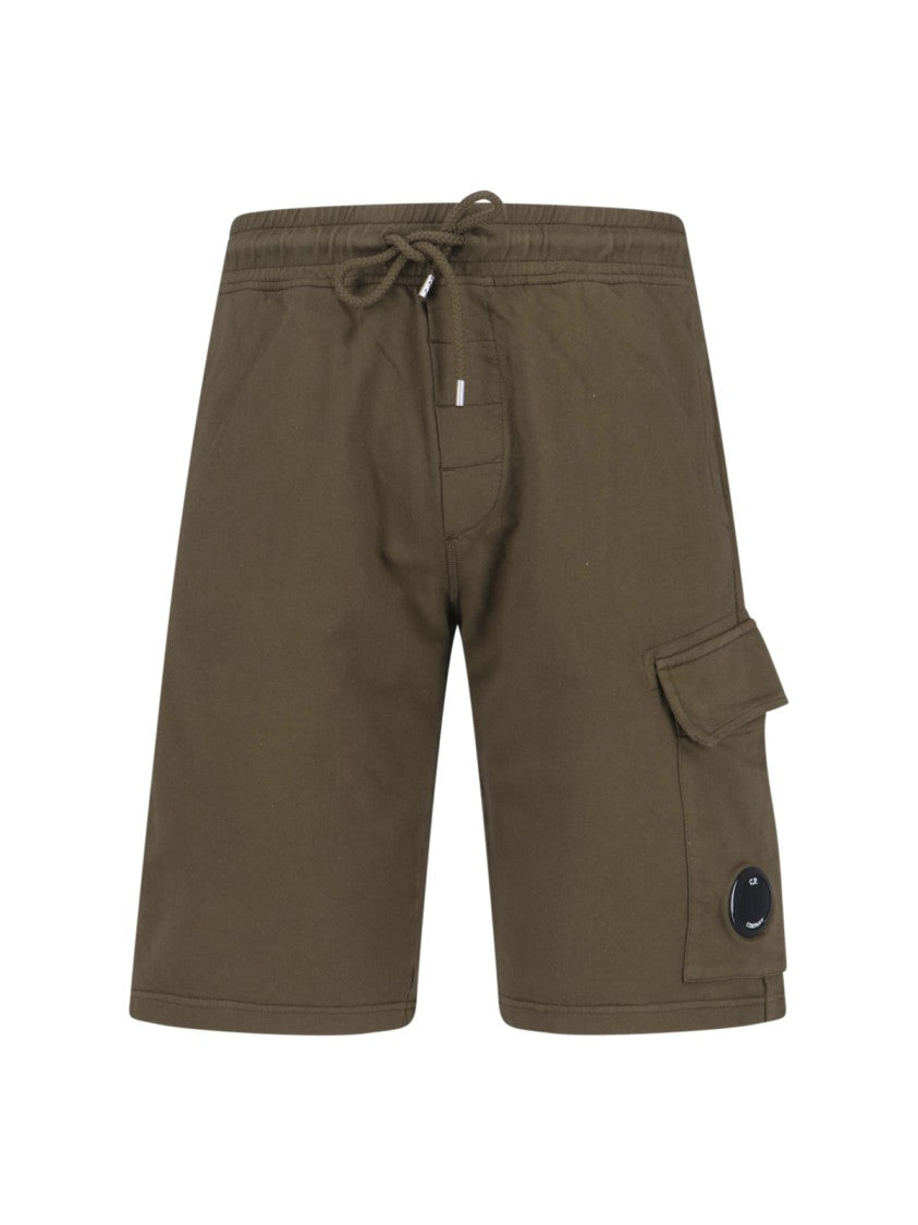 C.P. Company Straight-Leg Trousers In Solid Green With Timeless Appeal