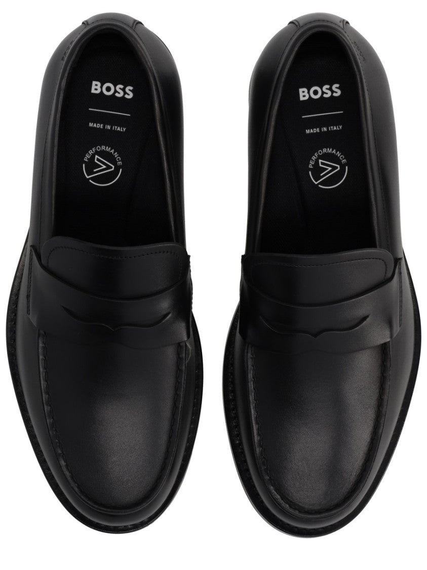 Boss Dressletic Penny Strap Leather Loafers