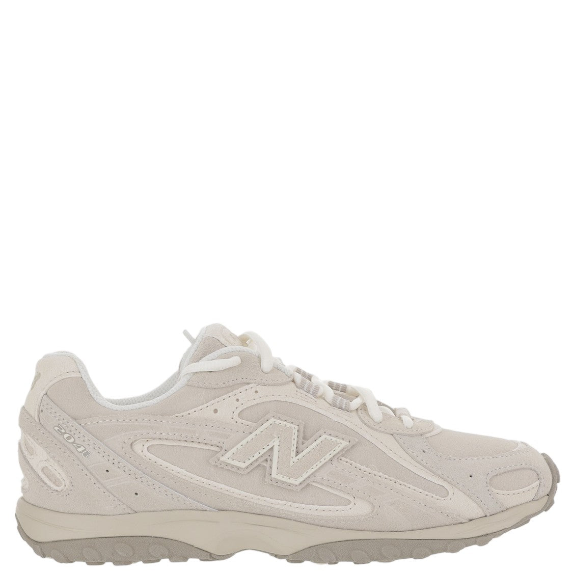 New Balance Beige 204L Panel Suede Mesh Sneakers