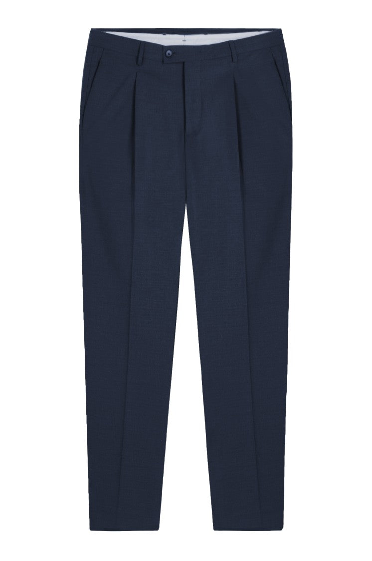 Gazzarrini X Michele Franzese Tailored Blue Virgin Wool Blend Trousers