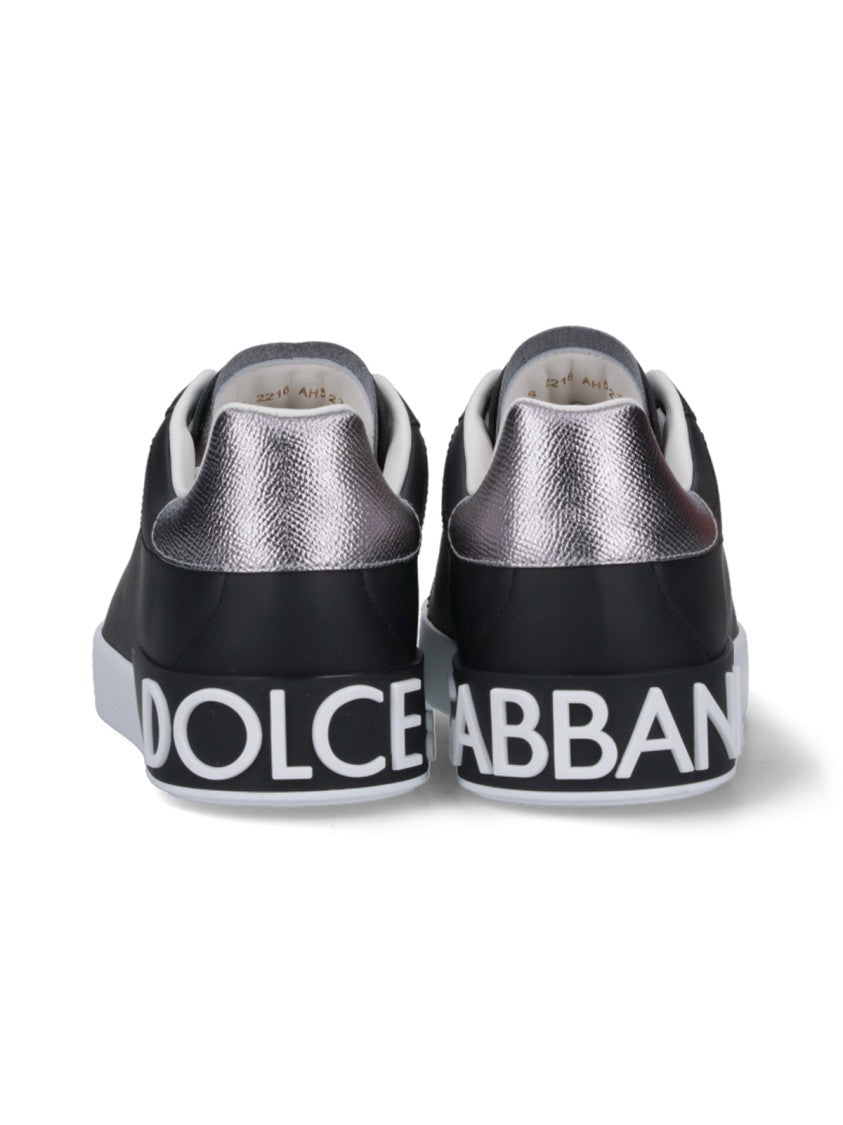 Dolce & Gabbana Portofino Low-Top Sneakers – Black